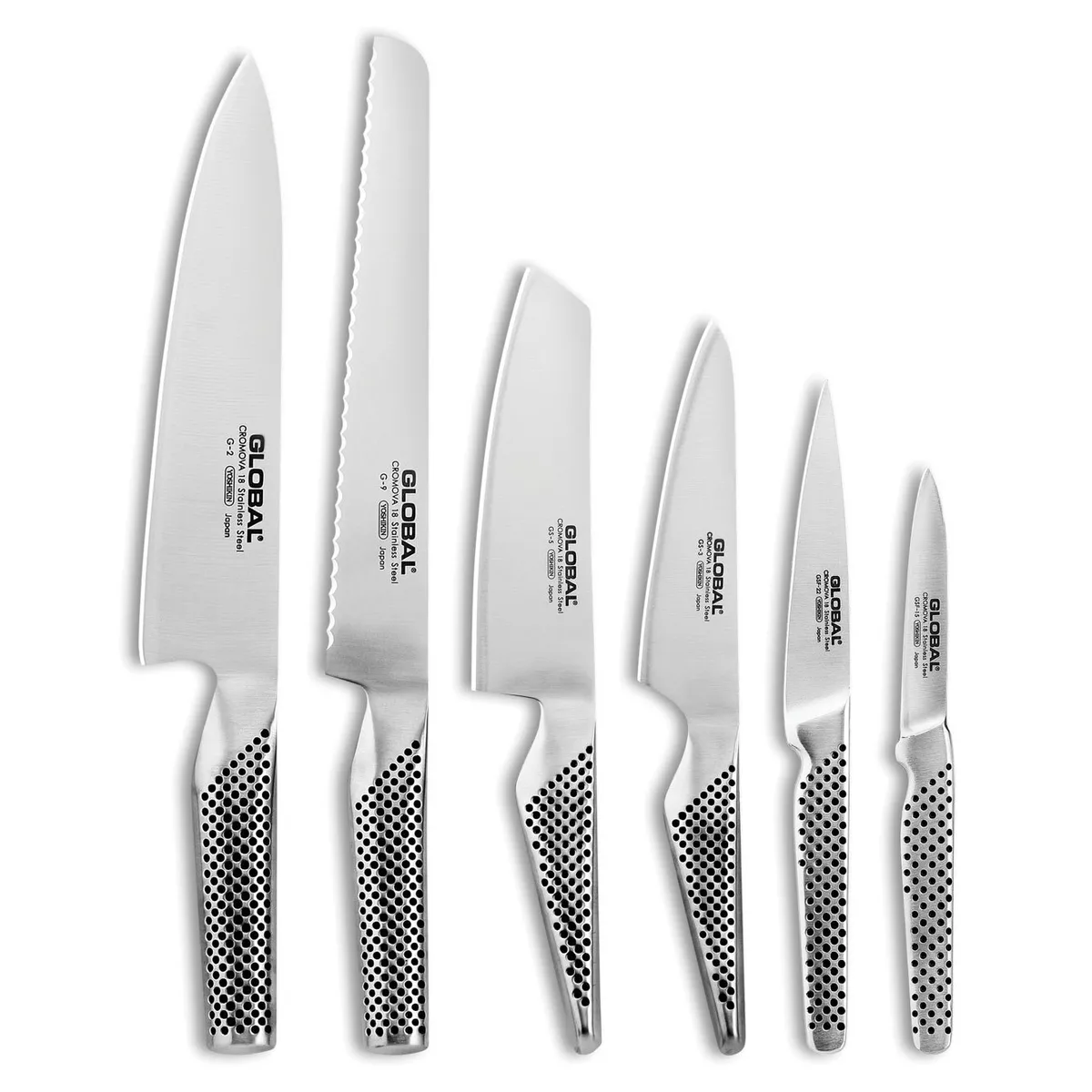 Global 7-Piece Ikasu Knife Block Set