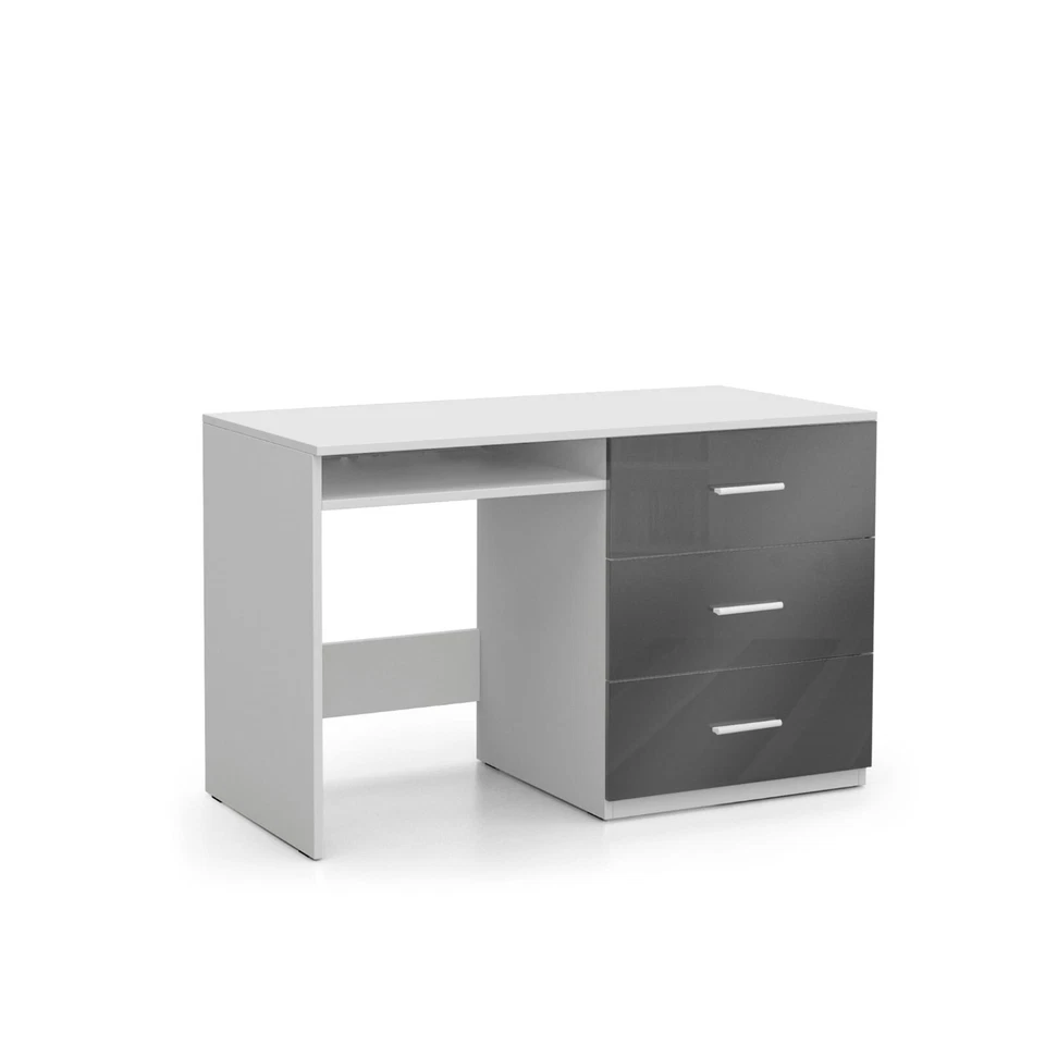 Schreibtisch Roy 3 120x60 cm mit/ohne Aufsatz Mädchen Junge Hochglanz 07 - Bild 3 von 4