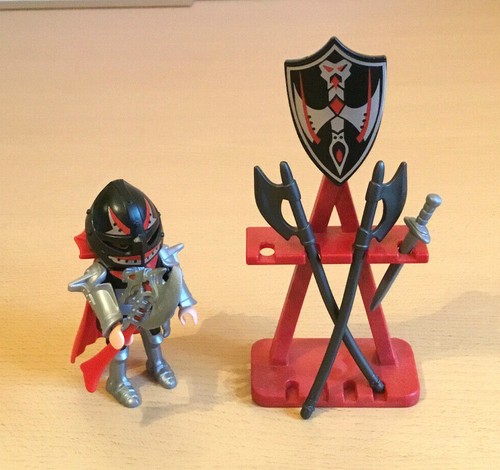 Lot D'accessoires PLAYMOBIL Chevalier - Armures, Boucliers, Armes - Vintage Et Occasion