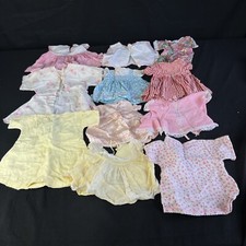 Vintage 1960  s Beautiful Vintage Baby Doll Clothes Lot 12  And Up 11pcs Unmarked