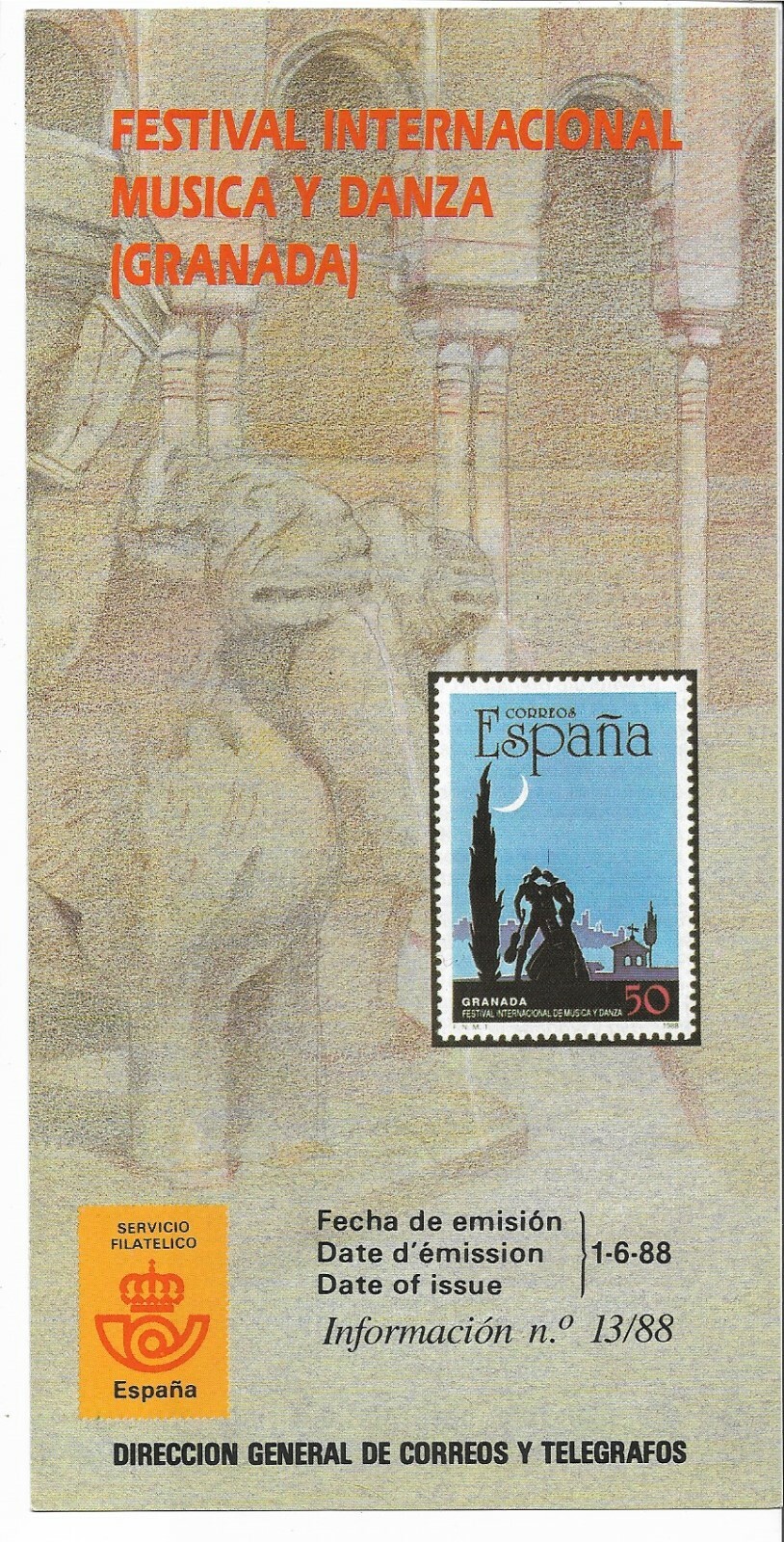España Festival Internacional Musica y Danza Granada año 1988 (EX-690)