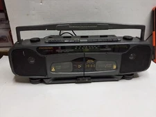 Vintage SOUND DESIGN AM/FM Radio/Double Cassette Recorder/EQ Boombox 4772MCL