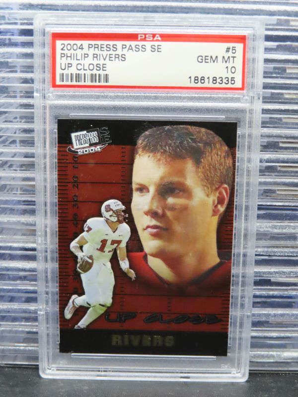Philip Rivers Press Pass Se Up Close #5 Base