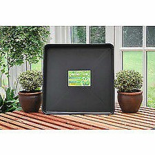 Square Garland Garden Tray For Planting / Greenhouses - 59 x 59 x 7cm  - Black