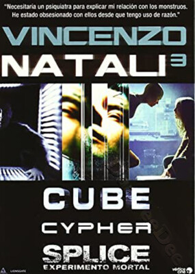 Vincenzo Natali Collection: Cube / Cypher / Splice NEW PAL 3-DVD Boxset