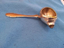 ANTIQUE TEA LEAF STRAINER INVALID BABY FEEDER SPOON METAL UNMARKED