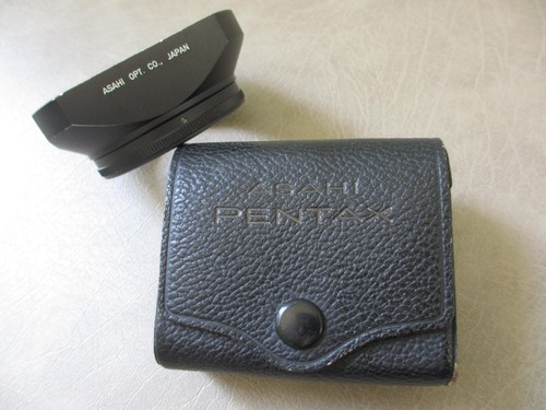 Vintage Asahi Pentax Super Takumar 28mm F 3.5 Metal Lens Hood + Leather Case - Picture 2 of 8