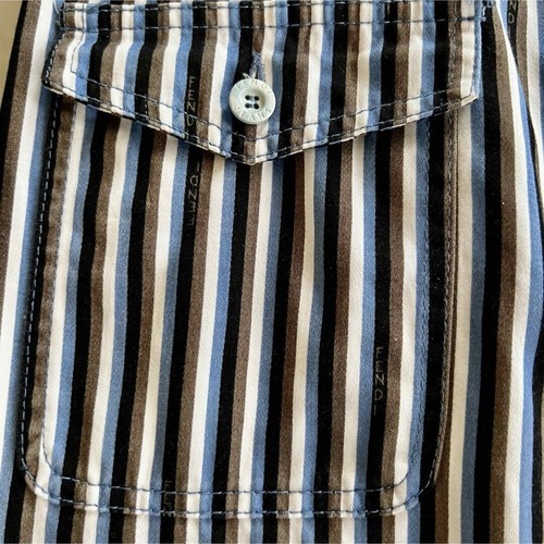Fendi One Piece Blue White Multicolor Striped Women's Size 42 From Japan Used - Picture 6 of 10