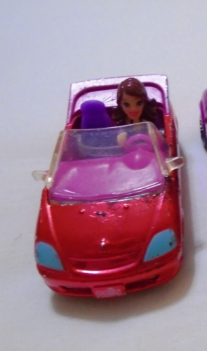 2007 Mattel Polly Pocket Wheels Red Convertible 2 ¾” Car/Doll - Afbeelding 1 van 7