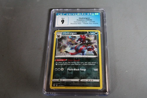 CGC 9 Hydreigon #110/189 Pokemon Card Thank You Promo Stamp Reverse HOLO Graded