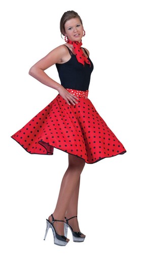 50s Rock N Roll Tutu Costume Kids Ladies Teens Fancy Dress Halloween Set NEW UK - Picture 3 of 13