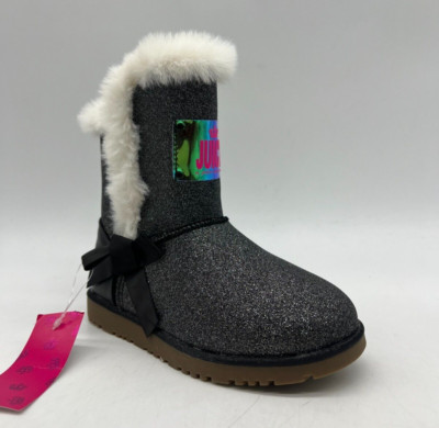 Juicy By Juicy Couture Manteca Little Girls Size 13 Black Glitter  Boots