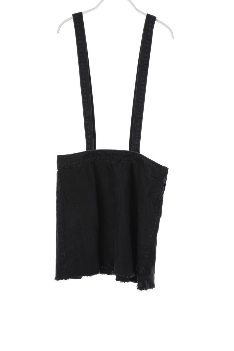 ZARA skirt bib denim 152 gray black