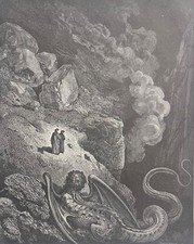 Géryon Symbol Der Täuschung Göttliche Komödie Dante Gustave Doré 1884 Hölle