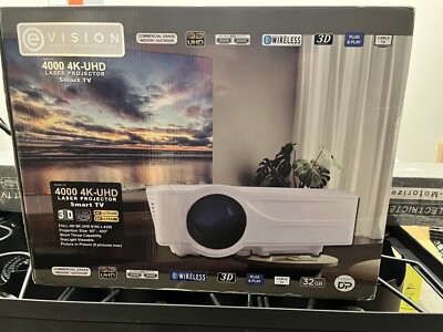 E-Vision 4000 4000 4K-UHD Laser Smart Projector 8K MSRP $4,999