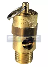 215 PSI BRASS SAFETY RELIEF POP OFF PRESSURE VALVE, COMPRESSOR, TANK, 1/4" NPT