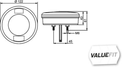 HELLA 2NE 357 027-031 NEBELRÜCKLICHT