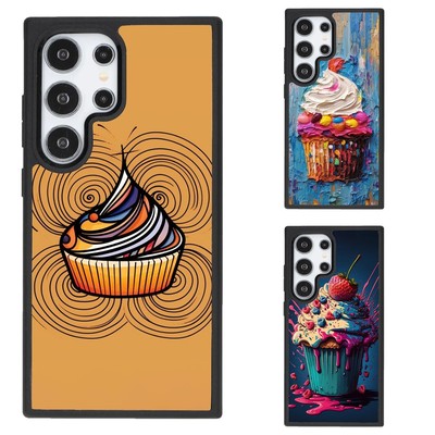 For Samsung S21 S22 S23 S24 Plus Ultra muffin Cupcake texture big Plastic