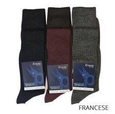 6 Pairs Mens Prisco Wool Blend Ribbed Art Socks Socks Ernesto L