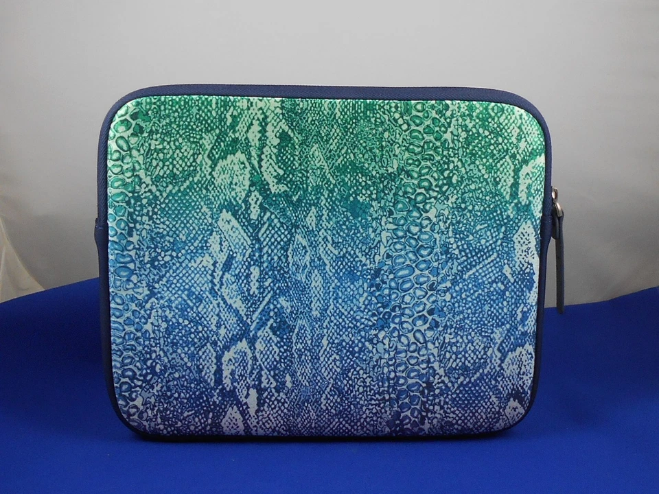Lucky Brand Blue Green Ombre' Snake Print Neoprene Zip Sleeve Tablet Case - Image 2 of 2