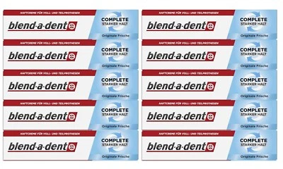 WICK blend-a-dent Haftcreme Extra Stark Original neues Design 10er Pack, 10x47g, OvP