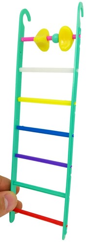1496 GREEN BIRD TOY 8-INCH LADDER cockatiel parakeet finch toys canary cages pet - Picture 3 of 3