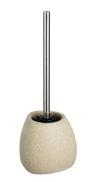 Wenko Wc Garnitur Pion Keramik Toiletten BüRsten Halter Bad Accessoires Beige-image