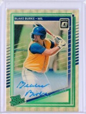 2025 Panini Donruss Optic BLAKE BURKE Gold Vinyl Superfractor AUTO Autograph 1/1
