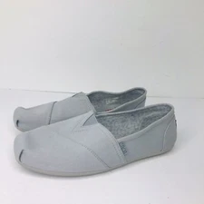 Skechers BOBS Womens Memory Foam Loafer Slipper Shoes Gray Size 10 33645