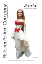 Waterfall Doll Clothes Sewing Pattern for 22" American Model Tonner