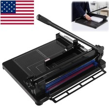 Heavy Duty Guillotine Paper Cutter 400 Sheets Stack Paper Trimmer A3-17''