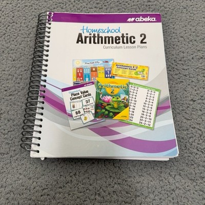 Abeka Homeschool Arithmetic 2 Curriculum Lesson Plans Spiral Bound Used