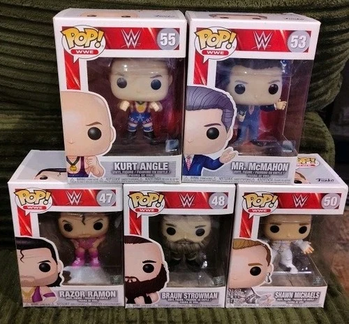 Funko Pop! Vinyl: WWE Vince McMahon The Rock HHH Million Dollar Man Razor Ramon