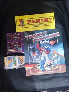 Transformers Borba (Hasbro 1991 ) full set of stickers & empty Panini album