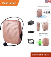 10W Personal Voice Amplifier with 12-Hour Battery Life MP3 Support, ABS Design