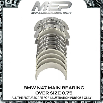 UPGRADED 0.75 Hauptkurbelwellenlager Set BMW MINI N47 N47D20A 2.0D