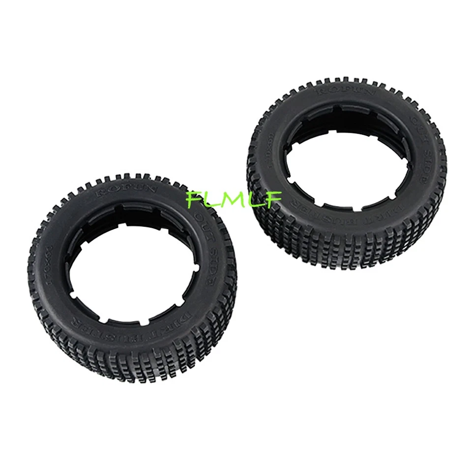 FLMLF Vorderrad kleiner Nagel Reifen Skin 2 Stück für 1/5 HPI RV Km Baja 5b 5T 5SC RC - Bild 2 von 4