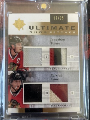 2011-12 Ultimate Duos Patches /25 Blackhawks Toews And Kane 3 Color *Read