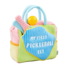 Mud Pie My First Pickleball 7 x 8 Plush Multicolor Inch ages 18 Standard Toy