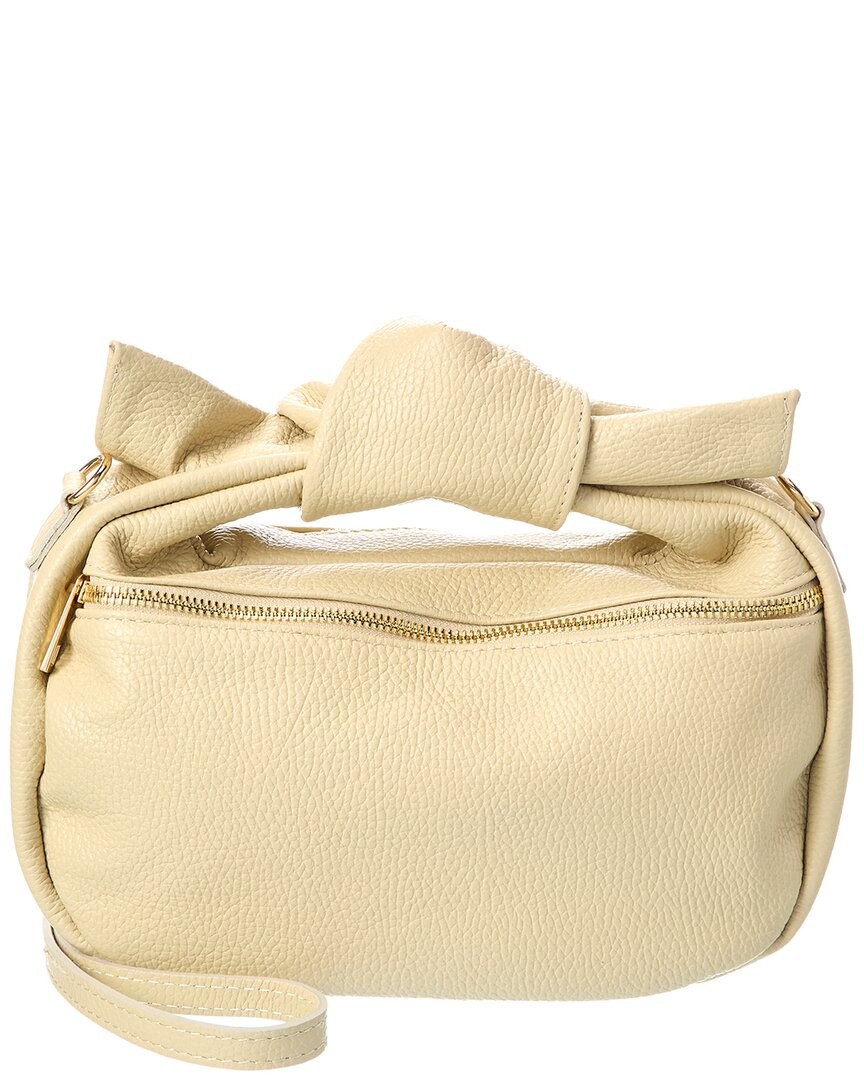 Persaman New York Hanna16 Leather Clutch Womens Beige 13890₽