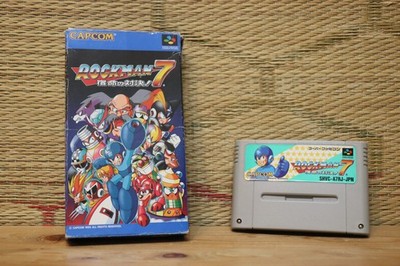 Rockman 7 Rock Man w/box Nintendo Super Famicom SFC Very Good Condition!