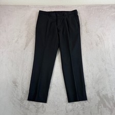 Gianni Versace Couture Trouser Pants Black Wool Blend Men 32x28 IT 48 Designer