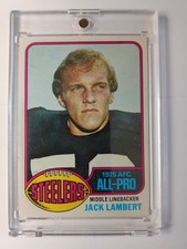1976 Topps Jack Lambert Rookie #220 Football Card Pittsburgh Steelers EX+++. rookie card picture