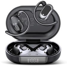 Open Ear Headphones, Bluetooth 5.4 Earphones 36H Playtime Air Conduction Head...