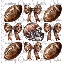 Sublimation Print Football Bows Ready To Press Paper Ink Heat Transfer