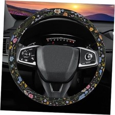 Steering Wheel Cover, Flower Car Accessory for Diverse Cars, Wildflower