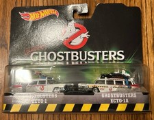 Hot Wheels, Classic Ghostbusters Ecto-1 and Ecto-1A Die-Cast Vehicle 2-Pack