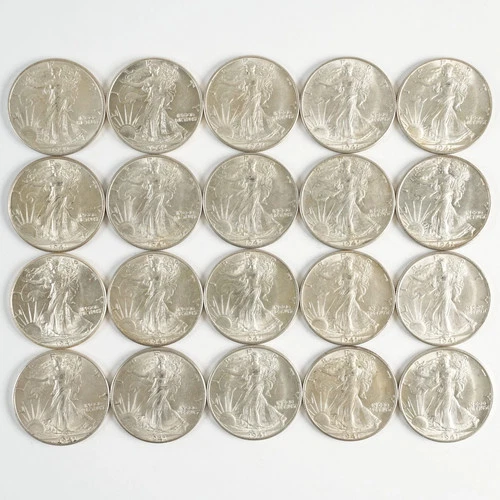 20x 1941 Uncirculated Walking Liberty Half Dollars 50c 31500