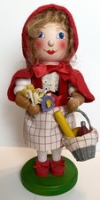 Vintage Holzkunst Christian Ulbricht German Picknick Girl Nussknacker 11,5"