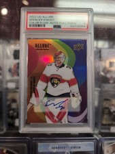 Spencer Knight  2022-2023 Upper Deck Allure Color Flow Full Rainbow Auto PSA 8
